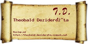 Theobald Dezideráta névjegykártya